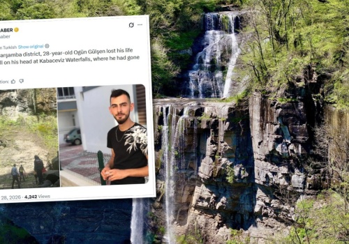 Tragedia przy wodospadzie. Nagle oderwał się kawałek skały