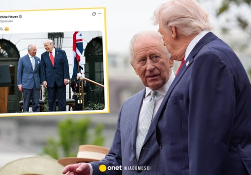 Biały Dom opublikował zdjęcie ze spotkania prezydenta Trumpa z Karolem III. Zaskakujący podpis