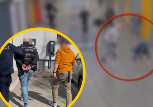 Uderzył w tył głowy, a potem kopał leżącego. Brutalny atak na stacji metra