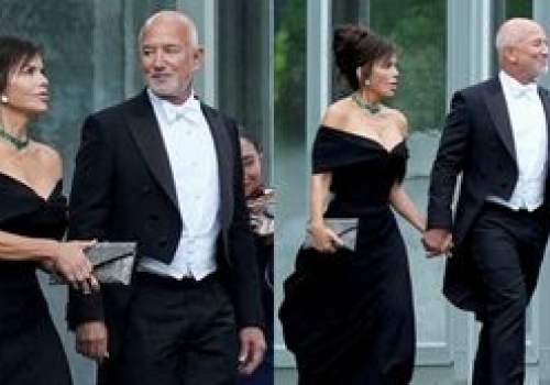 Wydekoltowana Lauren Sanchez i elegancki Jeff Bezos lansują się na balu u Donalda Trumpa (ZDJĘCIA)