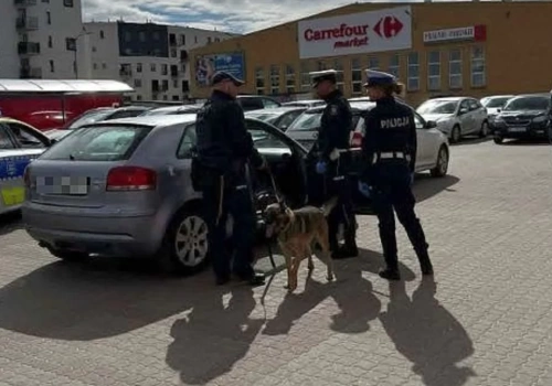 Akcja policji na ul. Armii Krajowej w Ciechanowie. Pościg i zatrzymanie 20-latka