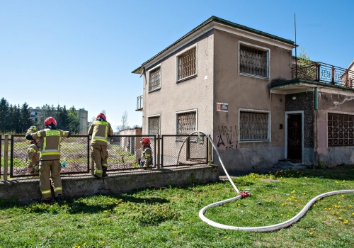 Pożar w pustostanie przy Robotniczej