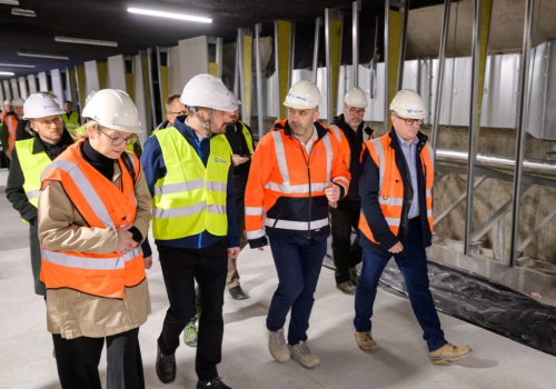 Prezydent Aleksander Miszalski z „gospodarską wizytą” na budowie KST IV. Co przemilczał?