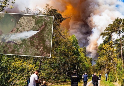 Ogromny pożar w Holandii. To wina żołnierzy? Skutki widać nawet z kosmosu!