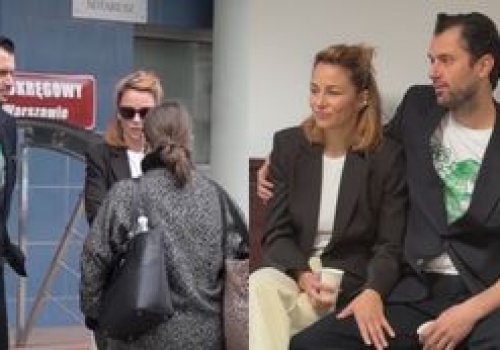 Katarzyna Wajda stawiła się na rozprawę rozwodową u boku NOWEGO PARTNERA: były pocałunki i nie tylko (WIDEO)
