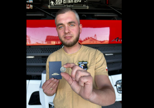 Tobiasz z OSP Glinojeck został dawcą szpiku