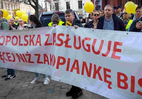 Protestujący przeciwko drodze ekspresowej S7 zablokują autostradę A4 w Krakowie