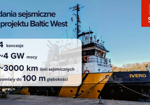 Początek badań sejsmicznych pod morską farmę wiatrową Baltic West. Poprowadzi je polska firma