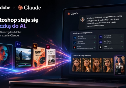 Photoshop staje się wtyczką do AI. Adobe w pełni integruje ponad 50 swoich narzędzi z Claude