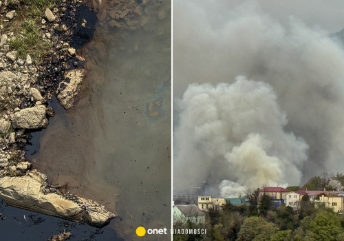 Skażone powietrze w rosyjskim mieście. 