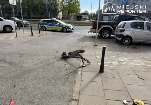 15-latek na hulajnodze trafił do szpitala po zderzeniu z autem. Kierująca pojazdem, pijana