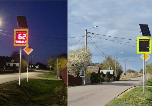 W Roszkach-Sączkach kierowcy zobaczą swoją prędkość. Pierwszy taki radar w powiecie
