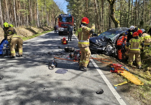 Wypadek pod Wieruszowem. Dziecko wśród poszkodowanych