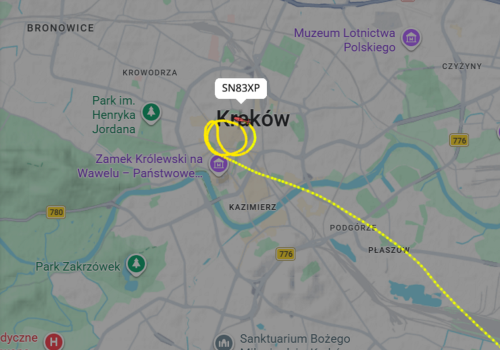 Nad centrum Krakowa lata policyjny śmigłowiec. Wyjaśniamy dlaczego