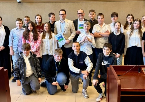 Lekcja samorządu dla uczniów z Jaworzna