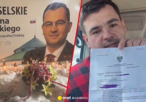 Zapalił znicze przed biurem ministra z PSL. Sąd ukarał rolnika grzywną