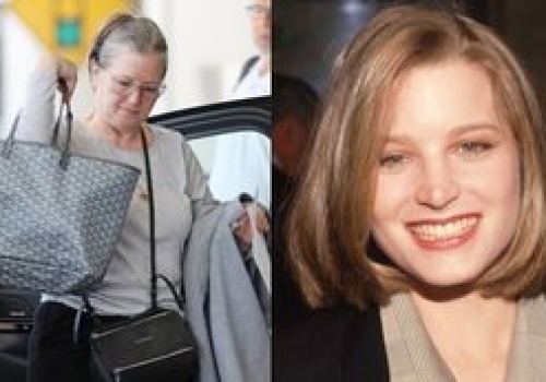 Nieco ODMIENIONA 62-letnia Bridget Fonda przyjechała na lotnisko. Poznalibyście ją? (FOTO)