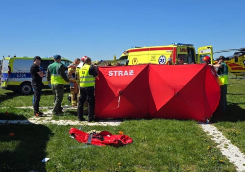 Tragedia na lotnisku w Lesznie. Nie żyje 39-letni mężczyzna