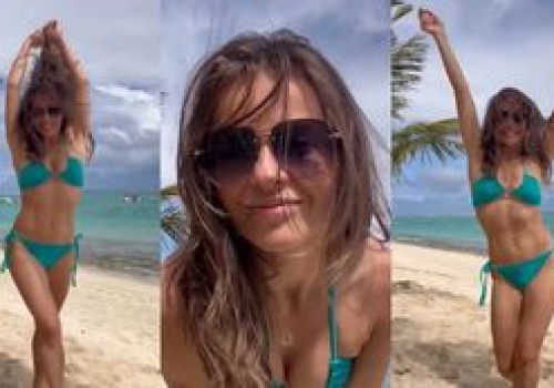 Edyta Herbuś świętuje majówkę, wyginając śmiało ciało w zielonym bikini (ZDJĘCIA)