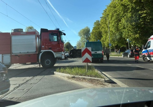 Wypadek na Alei Wojska Polskiego w Szczecinie