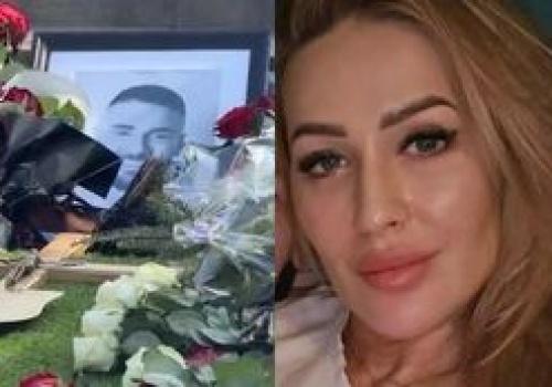 Sylwia Peretti odwiedziła grób Łukasza Litewki. 
