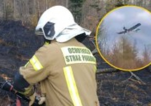 Pożar w Beskidach. Trudna akcja na zboczach góry