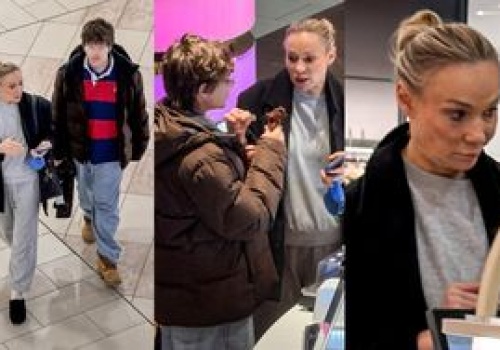 Sonia Bohosiewicz W DRESIE uskutecznia shopping z 17-letnim synem i delektuje się lodem (ZDJĘCIA)