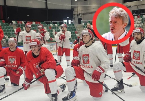 Zbigniew Boniek z przekazem przed MŚ hokeistów. 