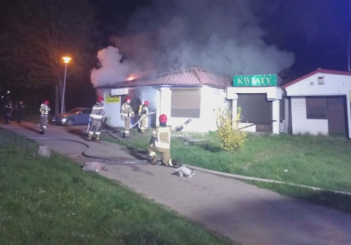 Nocny pożar w Skarżysku