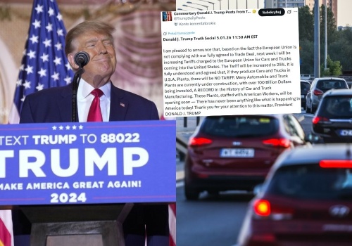 Trump postanowił ponownie przyłożyć cłami na samochody wyprodukowane w UE