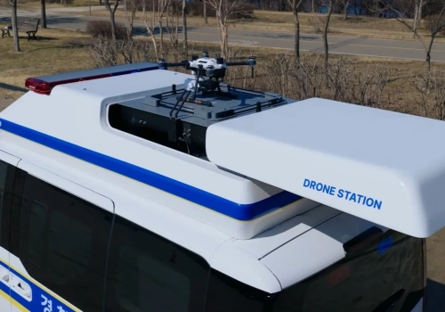 Kia PV5 z AI i dronem na testach w koreańskiej policji