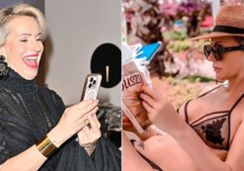 Paulina Smaszcz czyta książkę na leżaku i prezentuje przy okazji smukłą sylwetkę w prześwitującym bikini (FOTO)