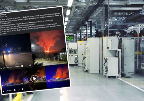 Pożar hali produkcyjnej w Rybnie. 7 mln złotych poszło z dymem w jedną noc