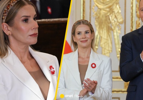 Marta Nawrocka cała na biało. Ekspertka zwróciła uwagę na jedno
