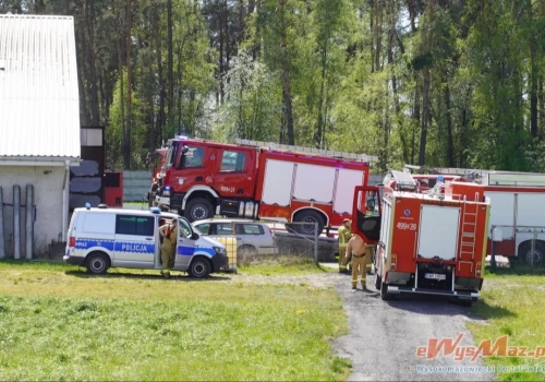 Pożar kurnika w Osipach Lepertowiźnie. W środku było 40 tysięcy sztuk drobiu