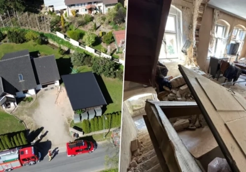 Wybuch gazu w domu jednorodzinnym. Zawaliła się ściana, jedna osoba ranna