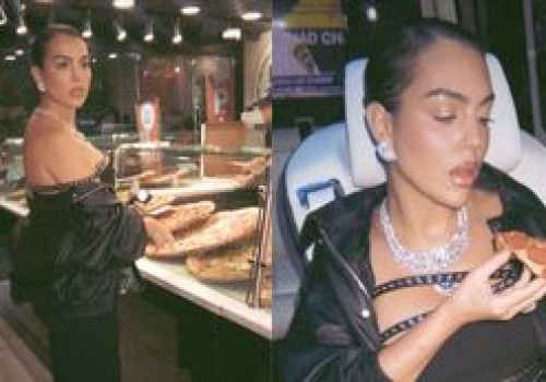 U Georginy Rodriguez stabilnie: z diamentami na szyi i w szpilkach pomaszerowała zamówić pizzę. Diwa pełną parą? (ZDJĘCIA)