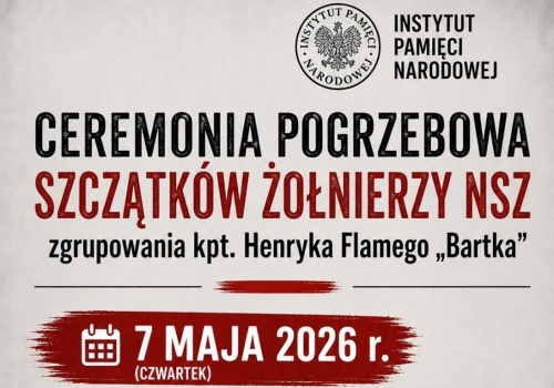 Pogrzeb szczątków żołnierzy „Bartka” w Kamesznicy