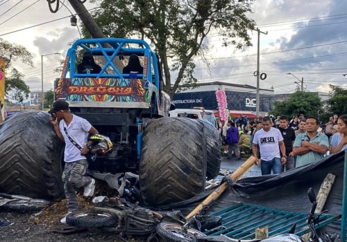 Tragiczny wypadek na pokazie monster trucków w Kolumbii. Są zabici i ranni