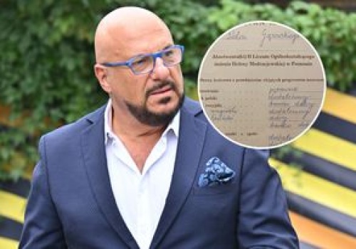 Piotr Gąsowski pokazał swoje świadectwo maturalne. TAKIE miał oceny