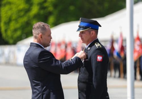 Aleksander Wyglenda z Krzanowic odznaczony Krzyżem Świętego Floriana
