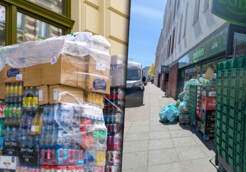 Chodniki zastawione skrzynkami. Radna Pragi-Południe: to nie incydent, to nagminny problem