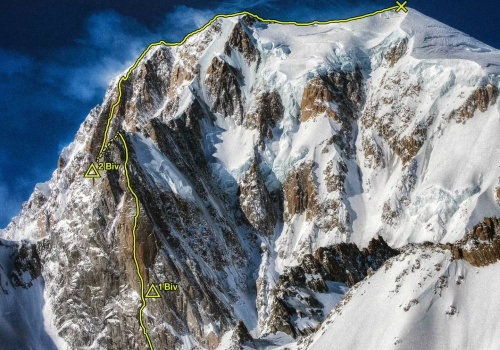 Divine Providence + Filar Freney. Piękna łańcuchówka w masywie Mont Blanc
