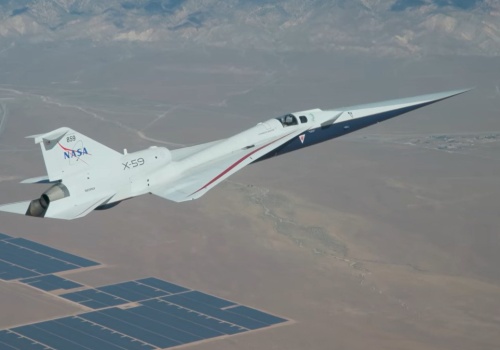 NASA testuje przełomowy X-59 nad pustynią. Jest wideo z manewrów