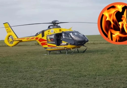 Wypadek przy grillu. 7-letnie dziecko ciężko ranne