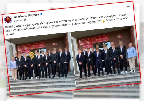 Największa nadzieja polskiej piłki zasiadła do matury w Białymstoku. A dzień temu pił szampana w Portugalii