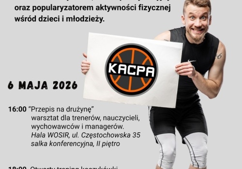 Kacper Lachowicz dziś spotka się z miłośnikami koszykówki w Wieluniu