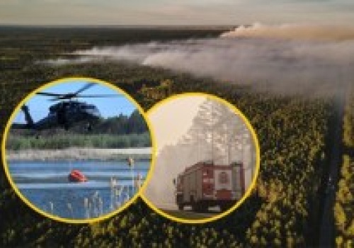 Dramatyczna walka z pożarem lasu na Lubelszczyźnie. W akcji zginął doświadczony pilot