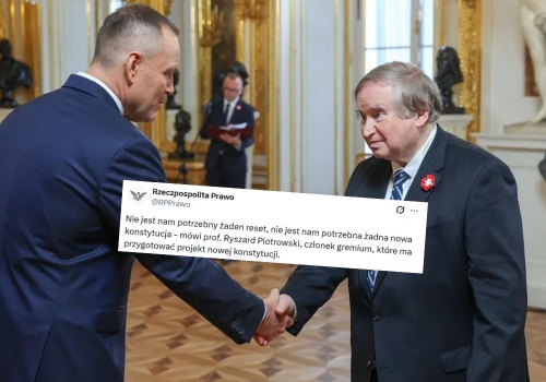 Doradca prezydenta od nowej konstytucji uznał, że nie trzeba jej zmieniać, bo to ludzie muszą się zmienić