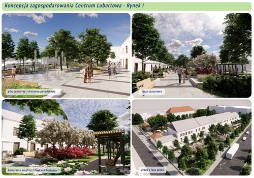 Zieleń, rekreacja i nowoczesna przestrzeń dla mieszkańców. Projektują nowe oblicze centrum Lubartowa